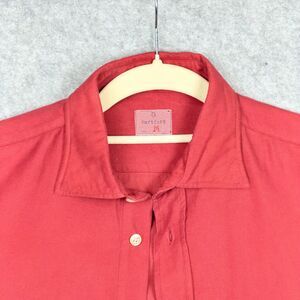 Hartford Paris Paul Shirt Men's M Red Brushed Cotton Flannel 2013 Morocco